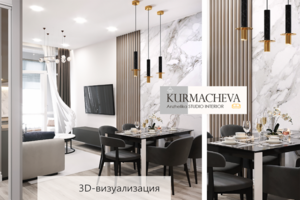 Дизайн квартиры в современном стиле | 75 м2