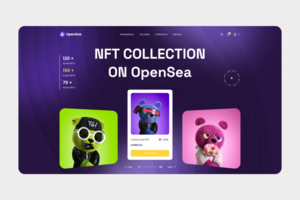 NFT маркетплейс - дизайн сайта UX/UI