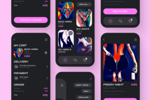 Mobile application for the sale of paintings