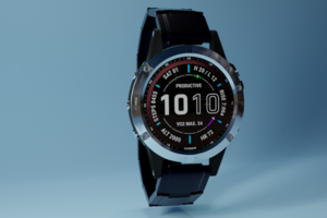 Часы Garmin Fenix в 3д