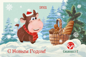 Открытка для партнеров С Новым Годом!