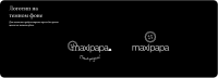 Логотип и фирменный стиль интернет–магазина "Maxipapa.ru"