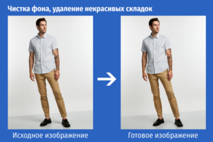 Ретушь одежды и фона