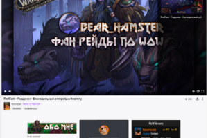 Оформление Twitch канала bear_hamster под ключ