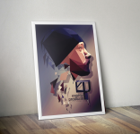 Портрет в стиле  low-poly