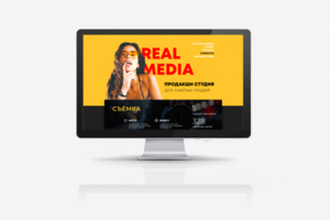 Адаптивный лендинг для продакшн студии "Real media"