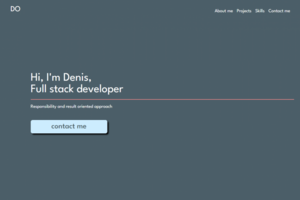 The landing page designed, prototyped in figma and developed by