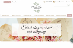 "Wedding HanDesign" — компания по продаже свадебных аксессуаров