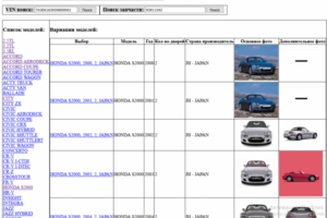 Honda EPC (EU, GN, JP) экспорт данных в MySQL