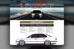 Сайт на WordPress под ключ для автосервиса BMW