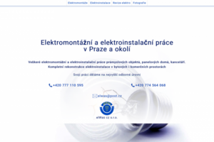 Сайт компании по электромонтажным работам