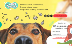 Сайт зооуслуг