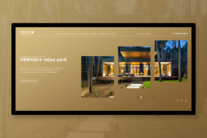 Landing page для отеля "Verholy"