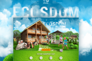 Редизайн 2.0 + верстка/программинг + тексты для сайта ecosdom.ru
