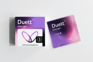 Дизайн упаковки призевративов Duett