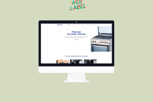Landing page для бренда бытовой техники Rigerapp