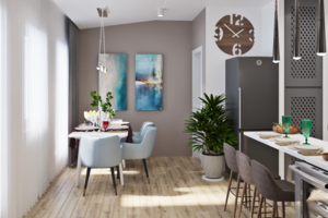 Проект дома с мебелью IKEA