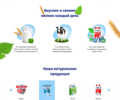 Дизайн сайта для Мстинского Молока