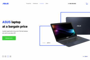 Посадочная страница для ноутбука ASUS