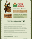 Сайт-визитка пива "Подковань"