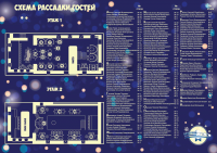Схема рассадки гостей за столики