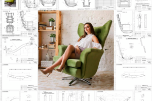 Комплект КД Вращающееся кресло Swivel chair