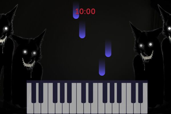Musical Terror – ритм-хоррор с механикой игры на фортепиано, где ошибки вызывают скримеры и приводят к гибели персонажа.