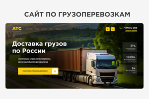 Многостраничный сайт по грузоперевозкам