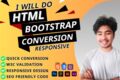 Я конвертирую PSD в HTML, Figma в адаптивный сайт на Bootstrap.