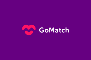 Логотип GoMatch приложения для знакомств (стартап)