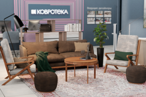 Дизайн шоурума "KOVROTEKA" г. Москва