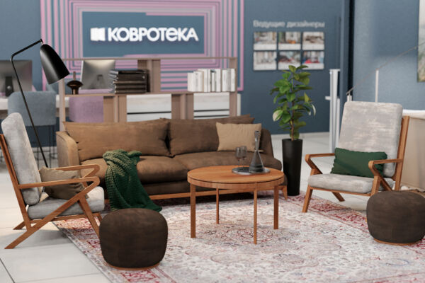 Дизайн шоурума "KOVROTEKA" г. Москва