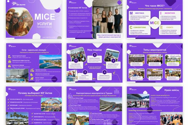Дизайн презентации MICE услуг