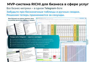 MVP-система RICHI: Ключевые бизнес-метрики в одном Telegram-боте.