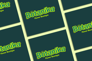 Логотип для цветочного бутика "Botanika"