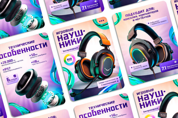 Инфографика для бренда электроники