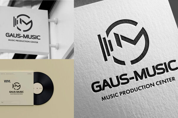 Логотип для музыкального лейбла - Gaus Music