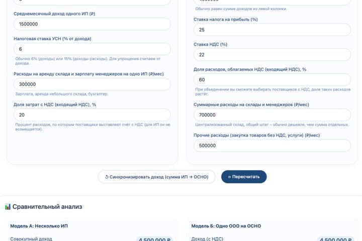 Интерактивное финансовое моделирование