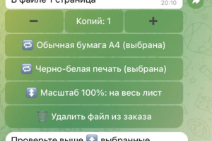 Бот "Принтер дома" (Telegram)