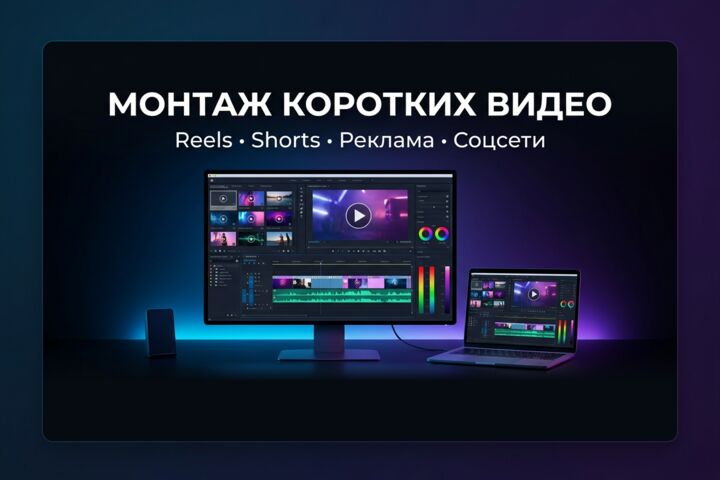 Профессиональный видеомонтаж ролика под ключ