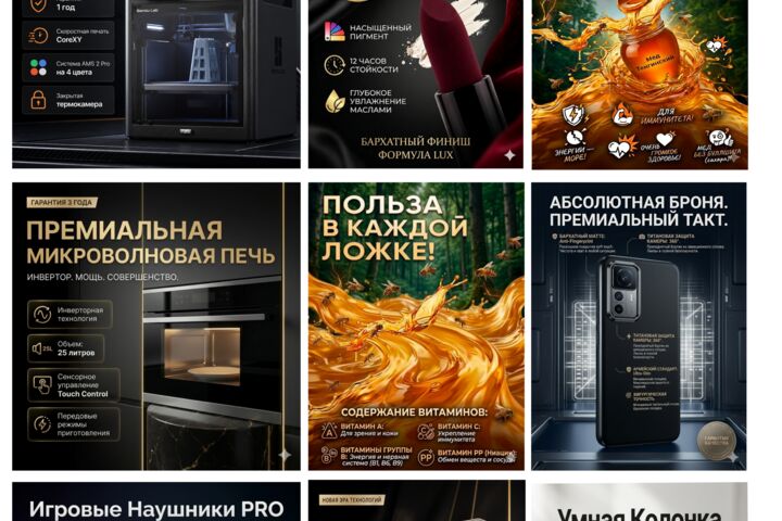 Инфографика для маркетплейсов ВБ / Озон