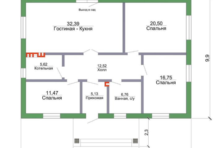 Готовый проект ДОМА 111 кв.м // Артикул R-11