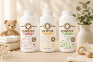 Разработка дизайна упаковки для детской присыпки Inseense.